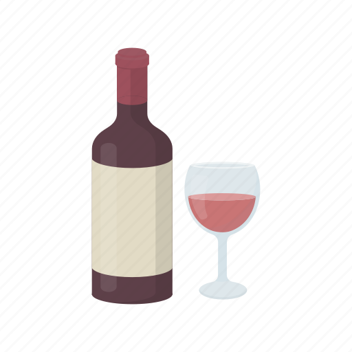Alcohol, bottle, drink, glass, red, wine, beverage icon - Download on Iconfinder
