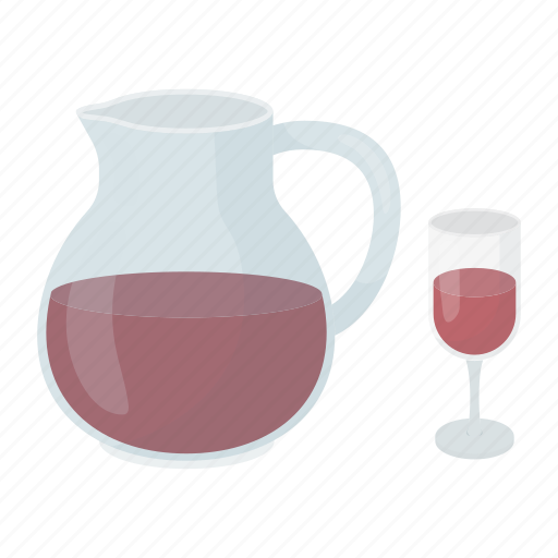 Alcohol, bottle, drink, glass, jug, wine, beverage icon - Download on Iconfinder