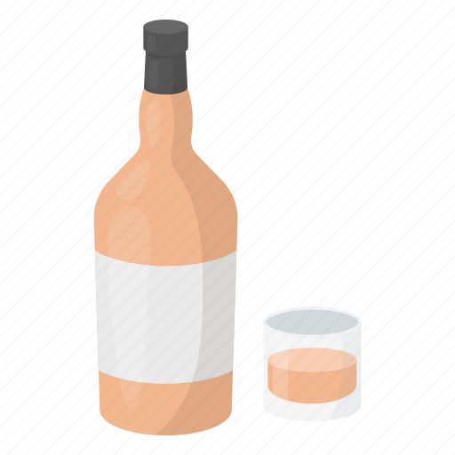 Alcohol, bottle, cocktail, drink, glass, whiskey, beverage icon - Download on Iconfinder
