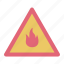 flammable, fire, alert, danger, safety, security, caution, attention, warning 