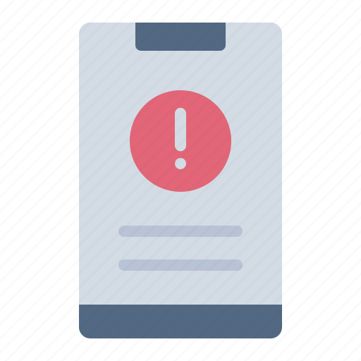 Smartphone, phone, communication, alert, danger, safety, security icon - Download on Iconfinder