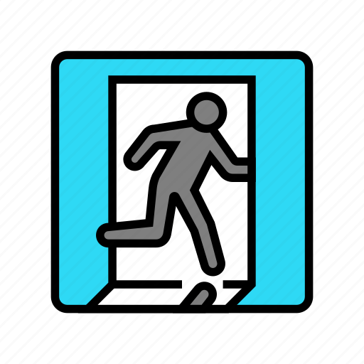 Emergency, exit, alert, attention, signal, caution icon - Download on Iconfinder