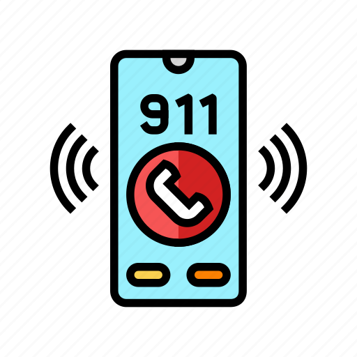 Emergency, phone, alert, attention, signal, caution icon - Download on Iconfinder