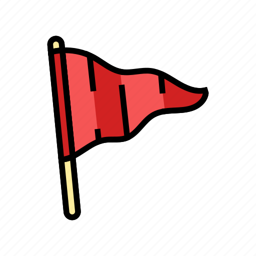 Red, flag, alert, attention, signal, caution icon - Download on Iconfinder