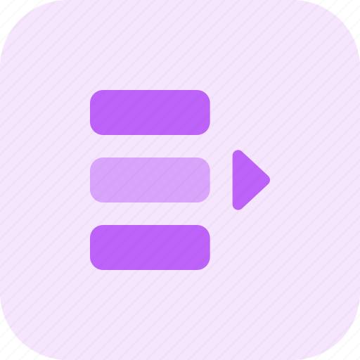 Move, object, right, alignment, paragraph, arrow icon - Download on Iconfinder