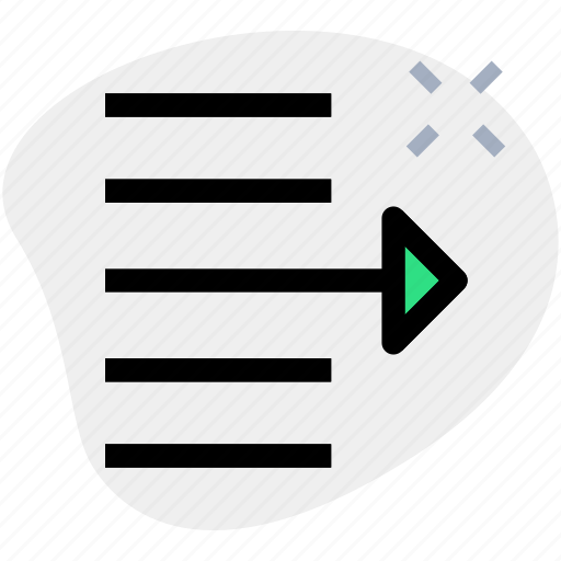 Move, text, right, alignment, paragraph, arrow icon - Download on Iconfinder