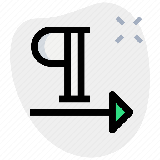 Paragraph, right, alignment, pointer, direction icon - Download on Iconfinder