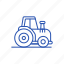 drive, tractor, worker 