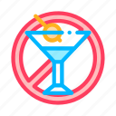alcohol, allergen, sign icon