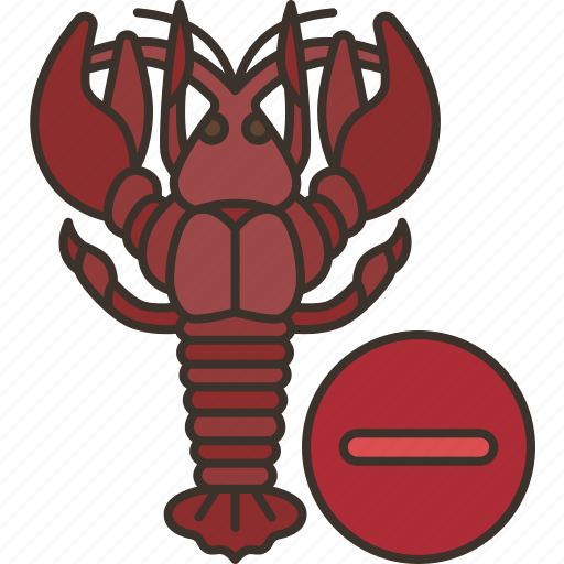 Crustacean, allergy, shrimp, seafood, prohibited icon - Download on Iconfinder