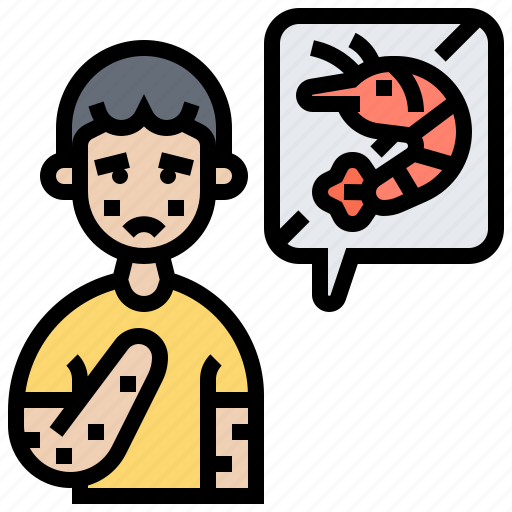 Allergy, eczema, food, rash, shrimp icon - Download on Iconfinder