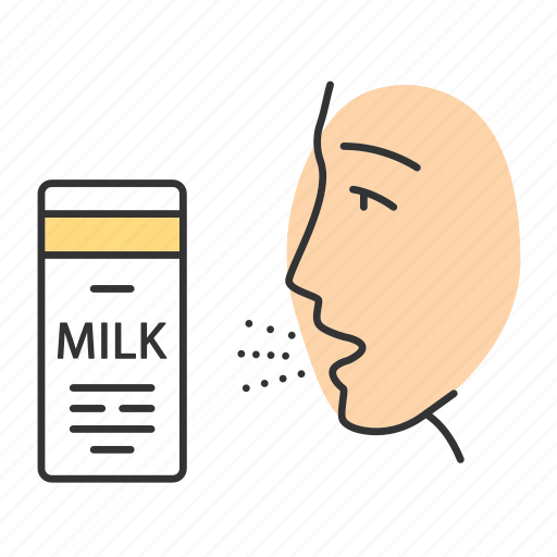 Allergic reaction, allergy, food, intolerance, lactose, milk, protein icon - Download on Iconfinder