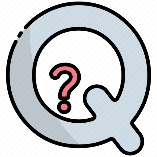 Q, alphabet, education, letter, text, abc, consonant icon - Download on Iconfinder