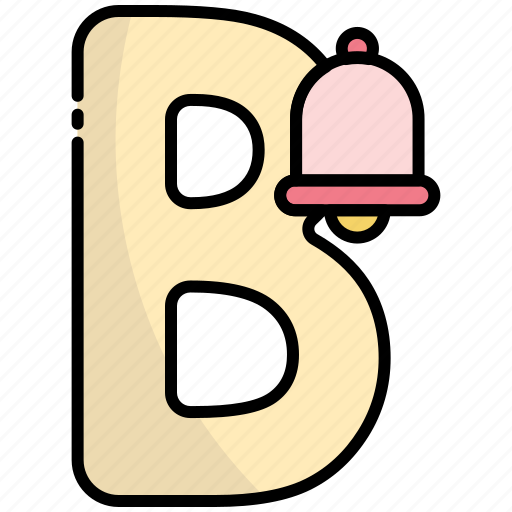 B, alphabet, education, letter, text, abc, consonant icon - Download on Iconfinder