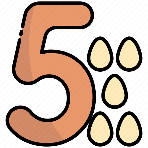 Five, number, education, study, math, odd icon - Download on Iconfinder