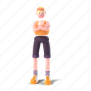 character, builder, 3d, people, person, man, athlete, athletic, stand 