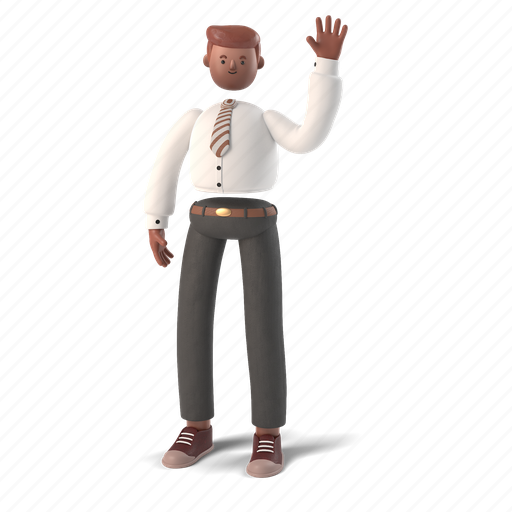 Character, builder, 3d, people, person, african, american 3D illustration - Download on Iconfinder