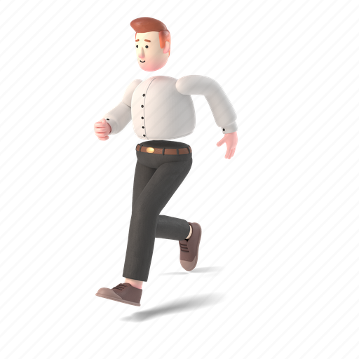 Character, builder, 3d, people, person, run, running 3D illustration - Download on Iconfinder