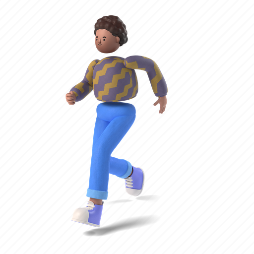 Character, builder, man, people, person, run, walk 3D illustration - Download on Iconfinder