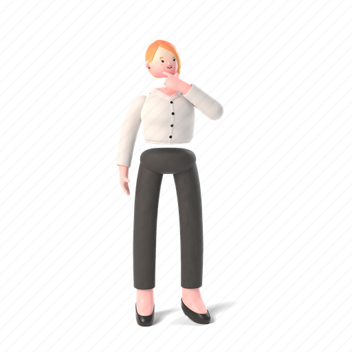 Character, builder, thought, 3d, people, person, idea 3D illustration - Download on Iconfinder