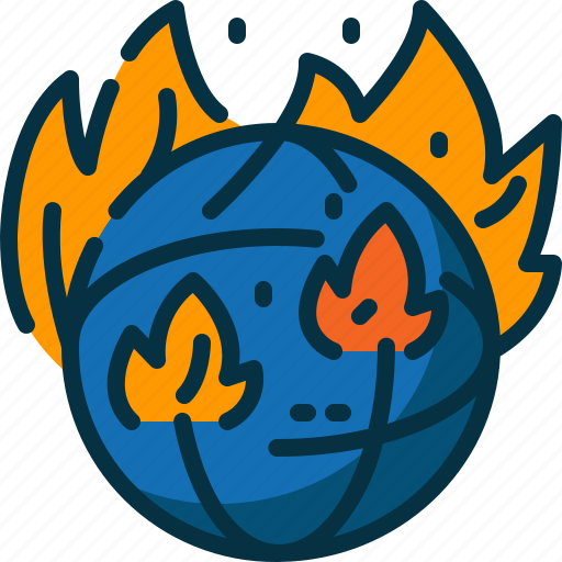 Disaster, earth, global, pollution, smoke, wildfire, world icon - Download on Iconfinder