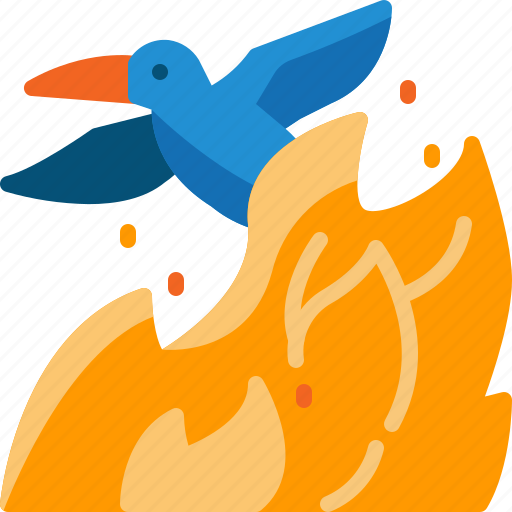 Bird, burn, disaster, fly, polution, wildfire, wildlife icon - Download on Iconfinder