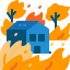 building, burn, disaster, forest, home, house, wildfire 