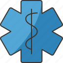 paramedic, badge, medical, emergency, service