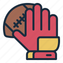 glove, catch, ball, protection, rugby, sport, american football