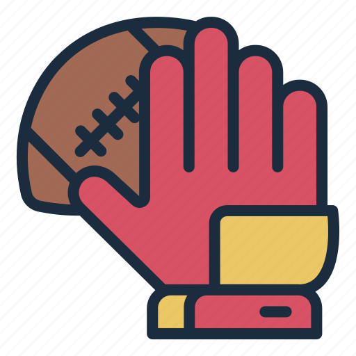 Glove, catch, ball, protection, rugby, sport, american football icon - Download on Iconfinder