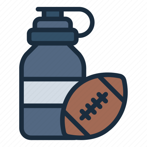 Sport, bottle, water, drink, ball, beverage, rugby icon - Download on Iconfinder