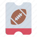 ticket, pass, event, match, competition, rugby, sport, american football