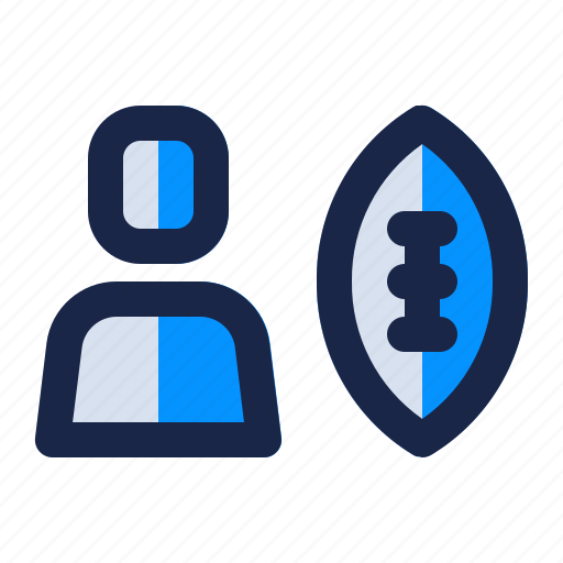 American, football, game, player, rugby, sport, user icon - Download on Iconfinder