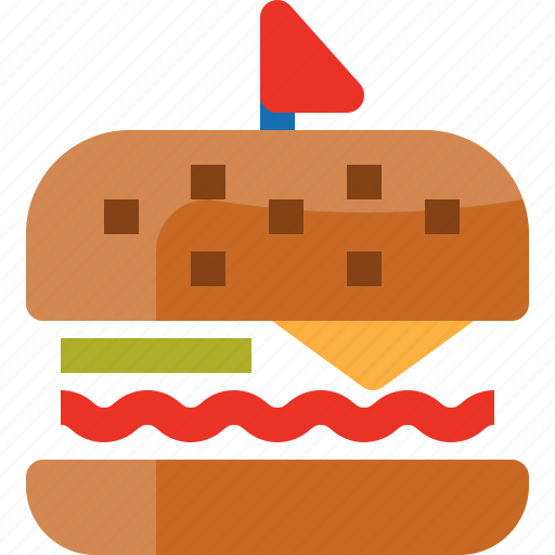 American, food, hamburger, junk, meal, united state, usa icon - Download on Iconfinder