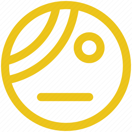 Bandage, emoji, emoticon, illness, pain, patient icon icon - Download on Iconfinder