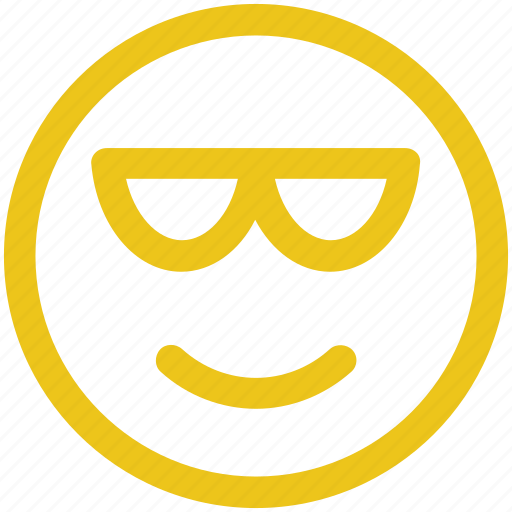 Emoji, glasses, smile icon icon - Download on Iconfinder