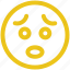 emoji, emoticons, face, surprised icon 