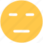 emoji, face, neutral icon 