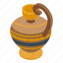 urn, amphora, isometric