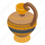 urn, amphora, isometric 