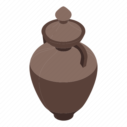 Amphora, isometric, vase icon - Download on Iconfinder