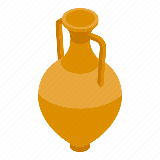 Jar, amphora, isometric icon - Download on Iconfinder