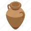 pottery, amphora, isometric 