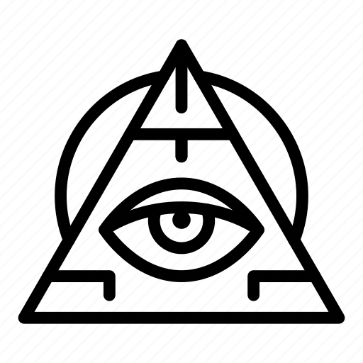 Pyramide, eye, amulet icon - Download on Iconfinder