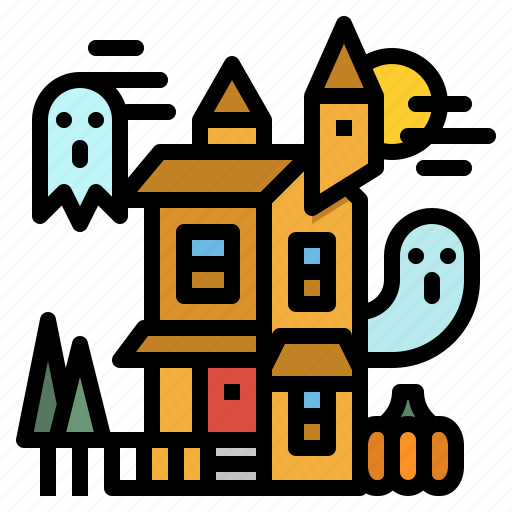 Amusement, castle, haunted, house, park icon - Download on Iconfinder