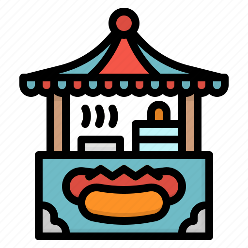Food, hotdog, restaurant, sandwich, sausage icon - Download on Iconfinder