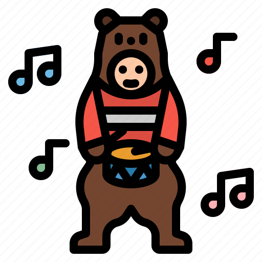 Bear, costume, mascot, people, puppet icon - Download on Iconfinder