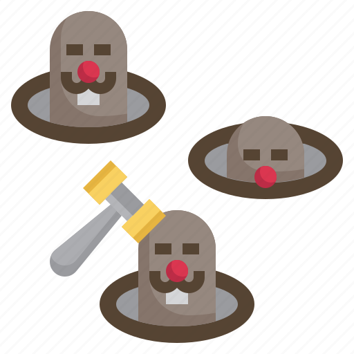 Mole, hit, game, fair, gaming icon - Download on Iconfinder