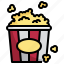 popcarn, cinema, popcorn, film, snack 