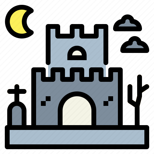 Castle, creepy, ghost, horror, scary, creepy castle, halloween icon - Download on Iconfinder